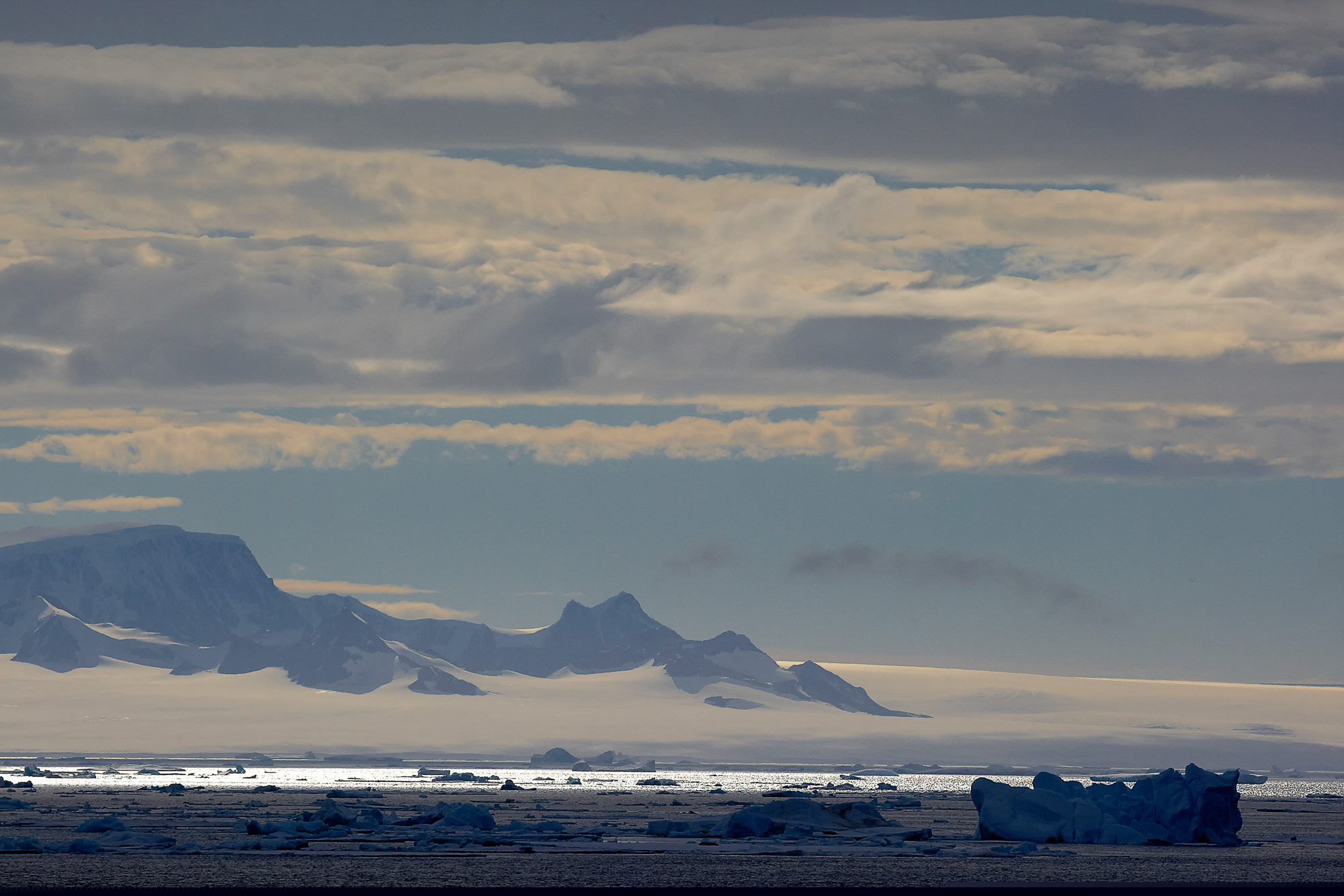 Abendstimmung im  Antarctic Sound