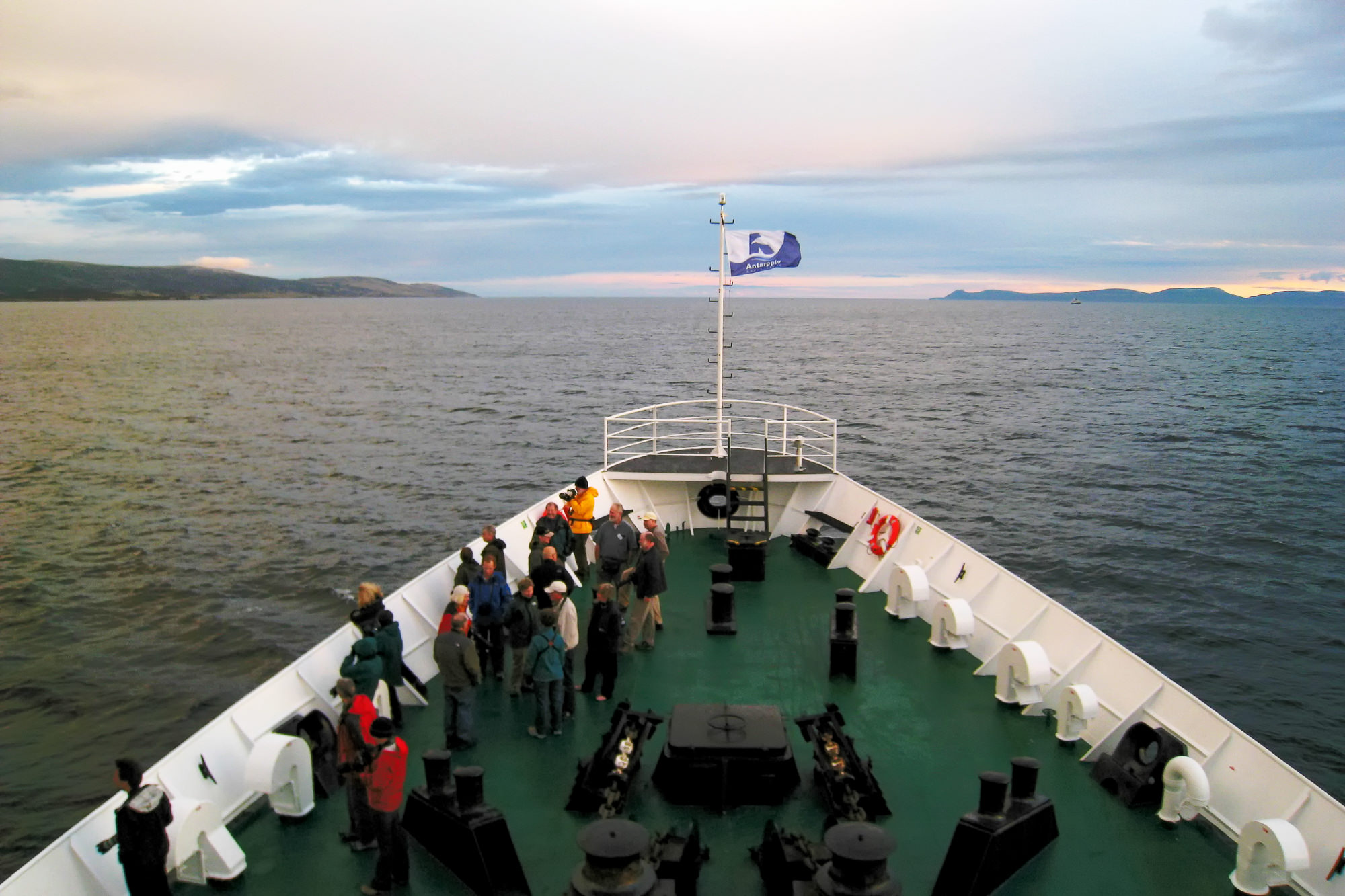 on the Beagle Channel towards Falkland Islands