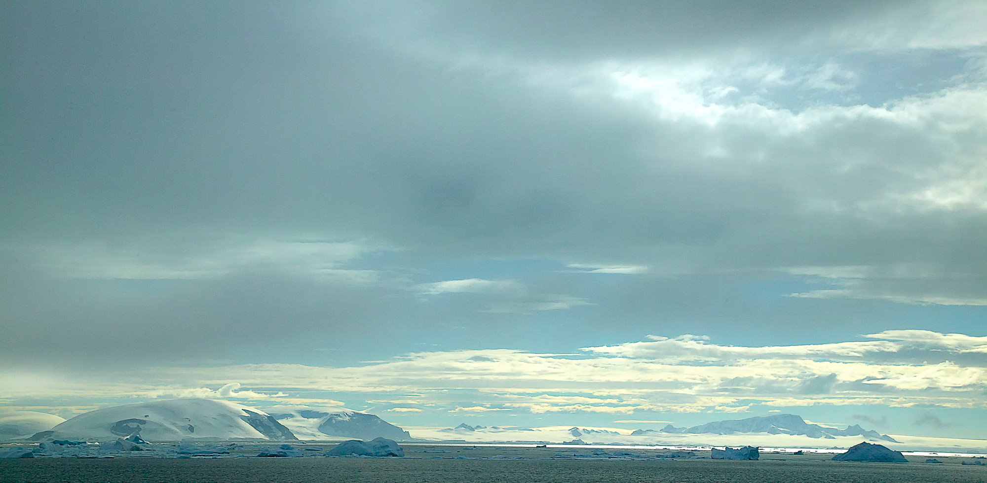 evening mood in the Antarctic Sound