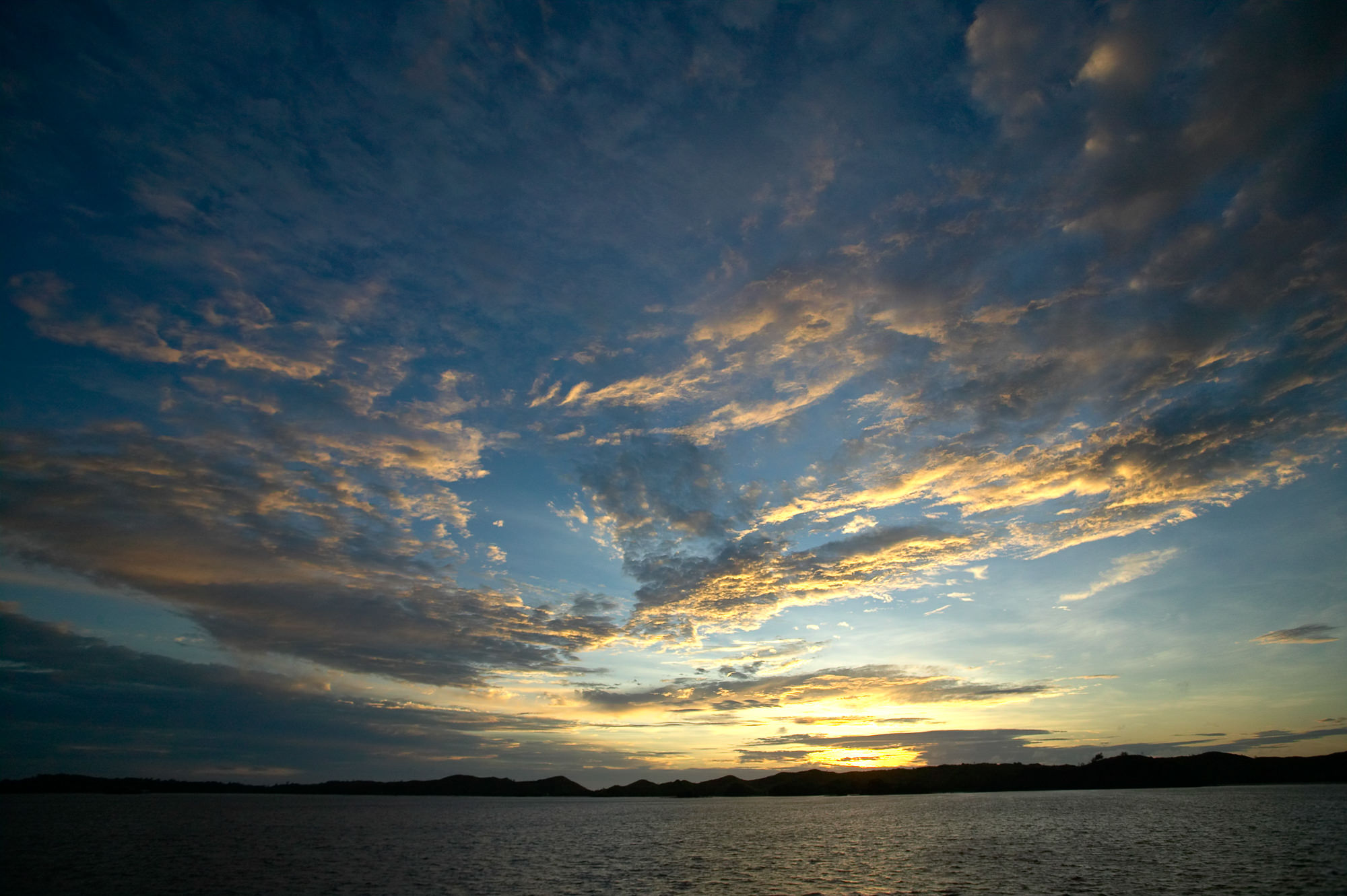 evening mood in the South Sea