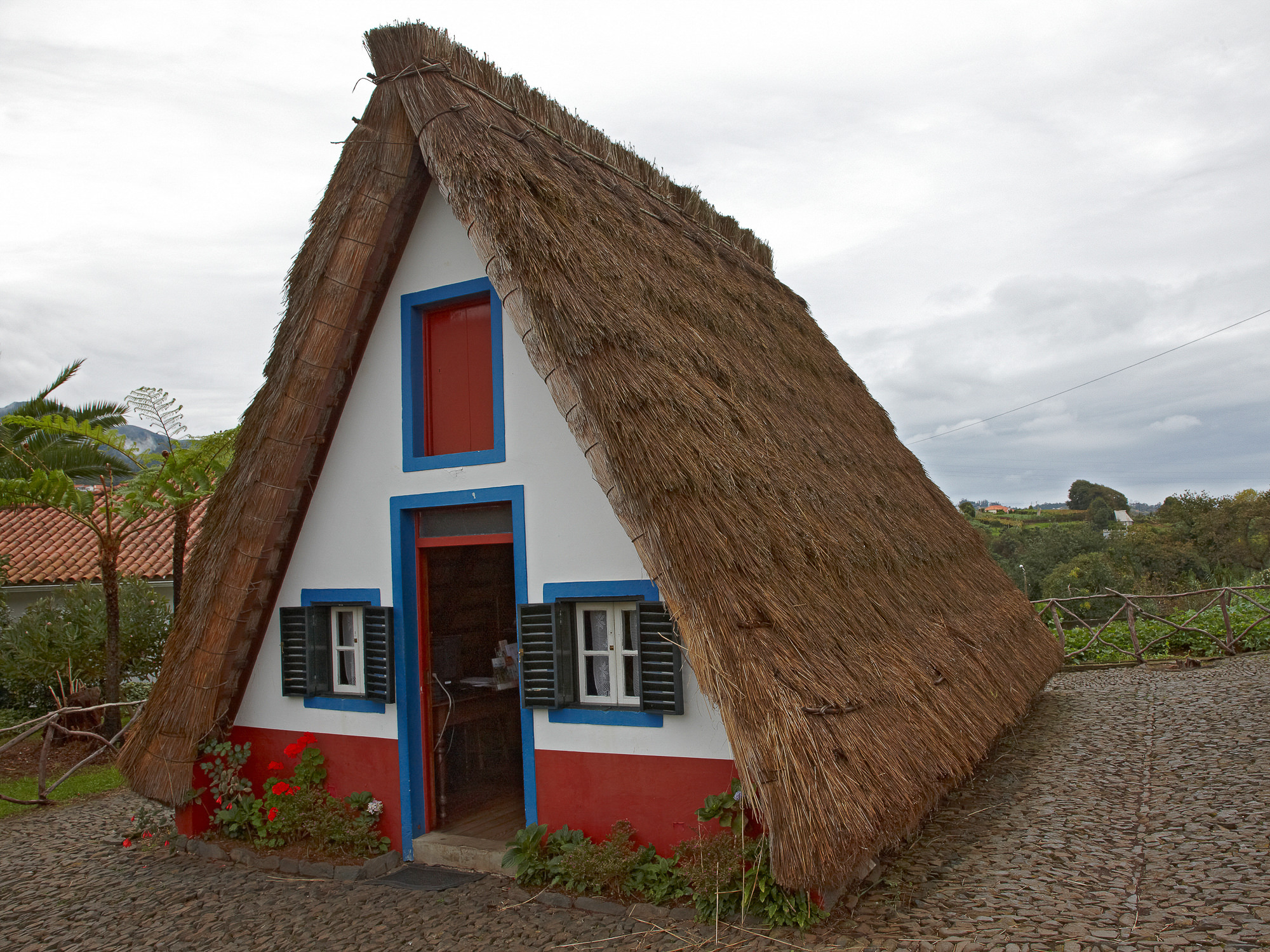 traditional Madeiran farmhouse in Santana